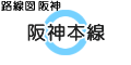 阪神電車 阪神本線 路線図